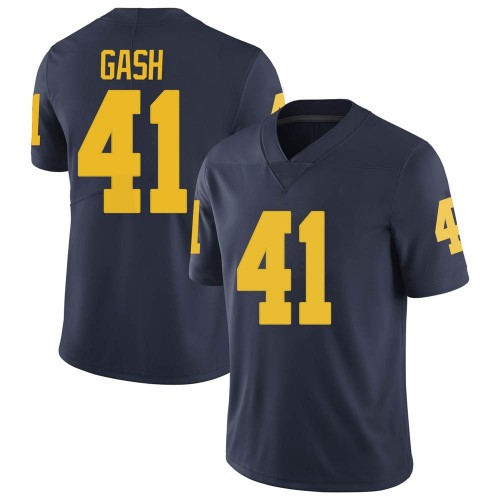 Isaiah Gash Michigan Wolverines Men's NCAA #41 Navy Limited Brand Jordan College Stitched Football Jersey DDD1054IS